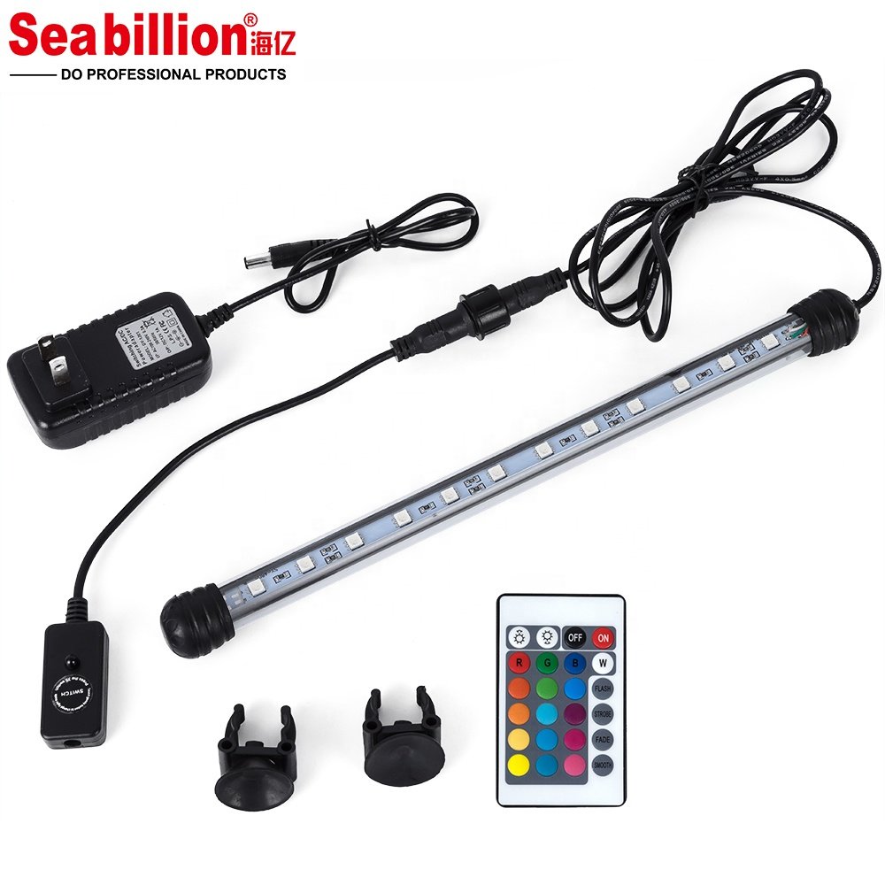 Ocean Automated Aquarium Fish LED T4 Lights 16 Colors Sunrise Sunset Simulation Waterproof Reef Lamp with remote controller