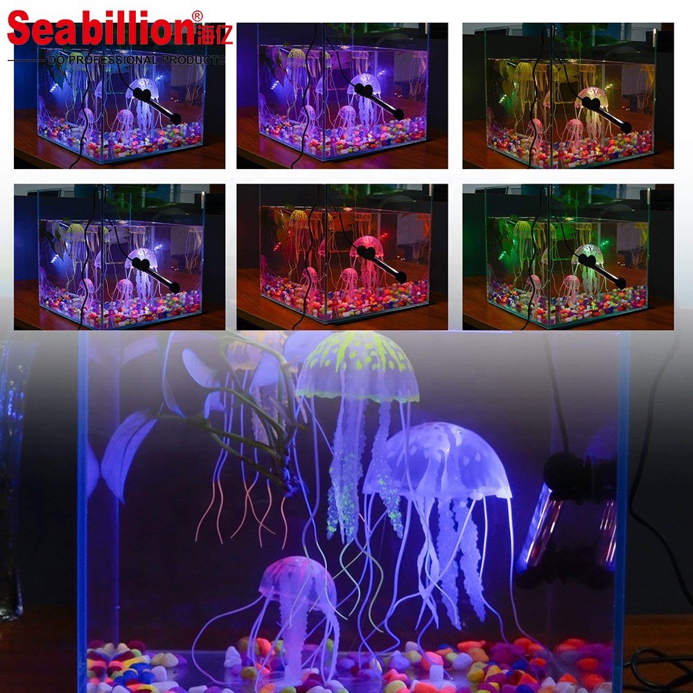 Ocean Automated Aquarium Fish LED T4 Lights 16 Colors Sunrise Sunset Simulation Waterproof Reef Lamp with remote controller