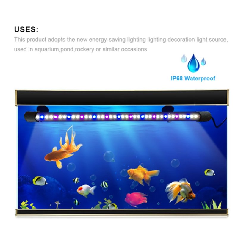 Zaohetian 2835 Beads Brightening Aquarium Lighting Small Fish Tank Light Cheap Led Aquarium Lights Aquarium Lamp T4 Glass 80 100