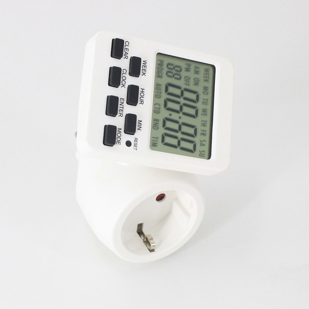 180° Rotating Display, Digital Timer Socket for Christmas Decoration Aquarium