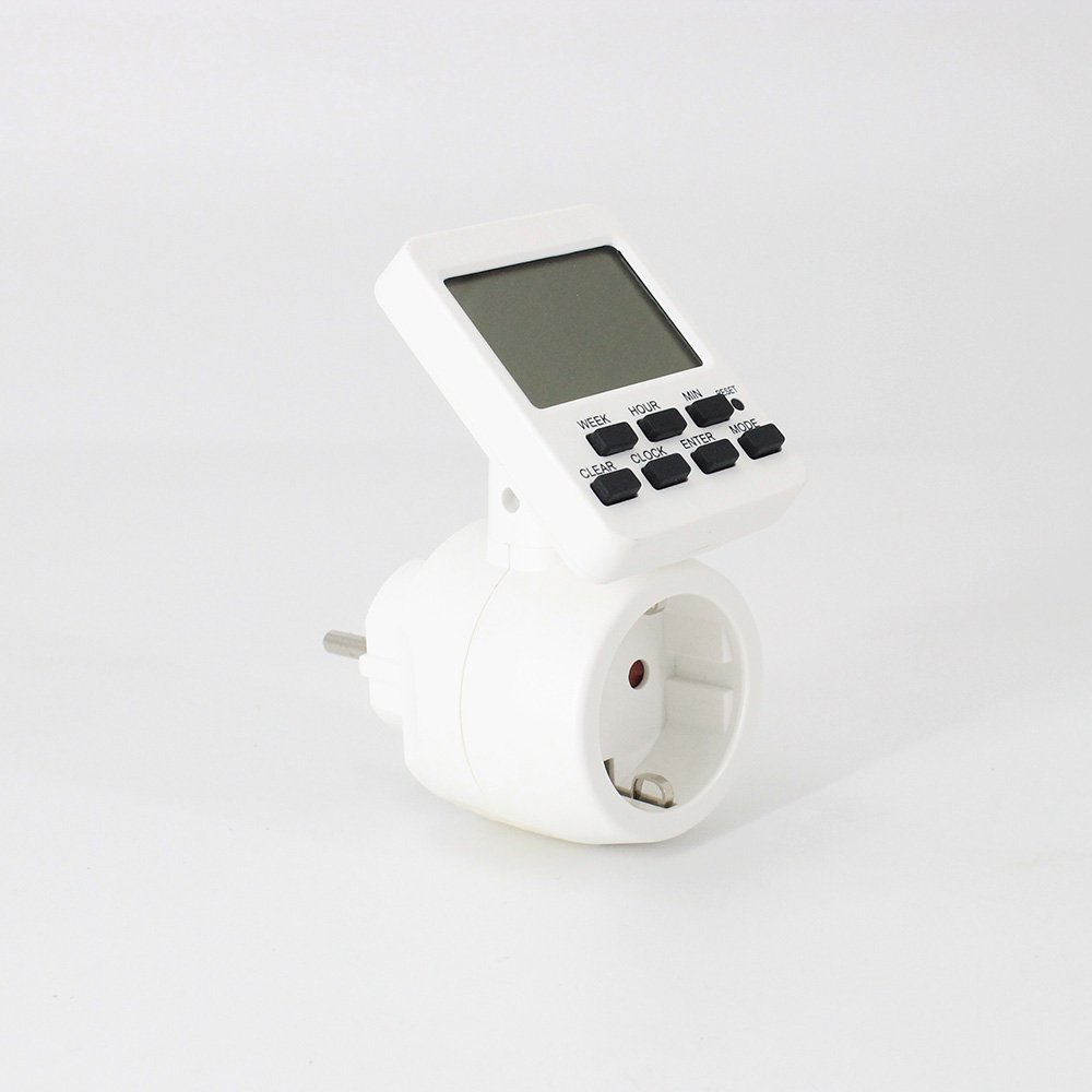 180° Rotating Display, Digital Timer Socket for Christmas Decoration Aquarium