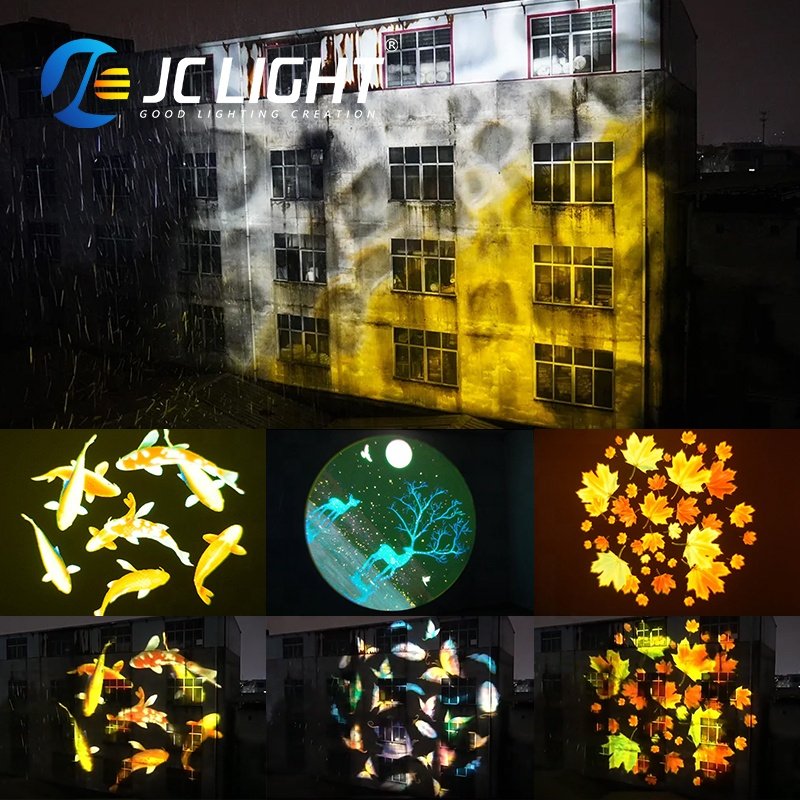 Advertising Outdoor Theme Park Dynamic Water Ripple Projection Light Waterproof 400w Led water wave effect Projector