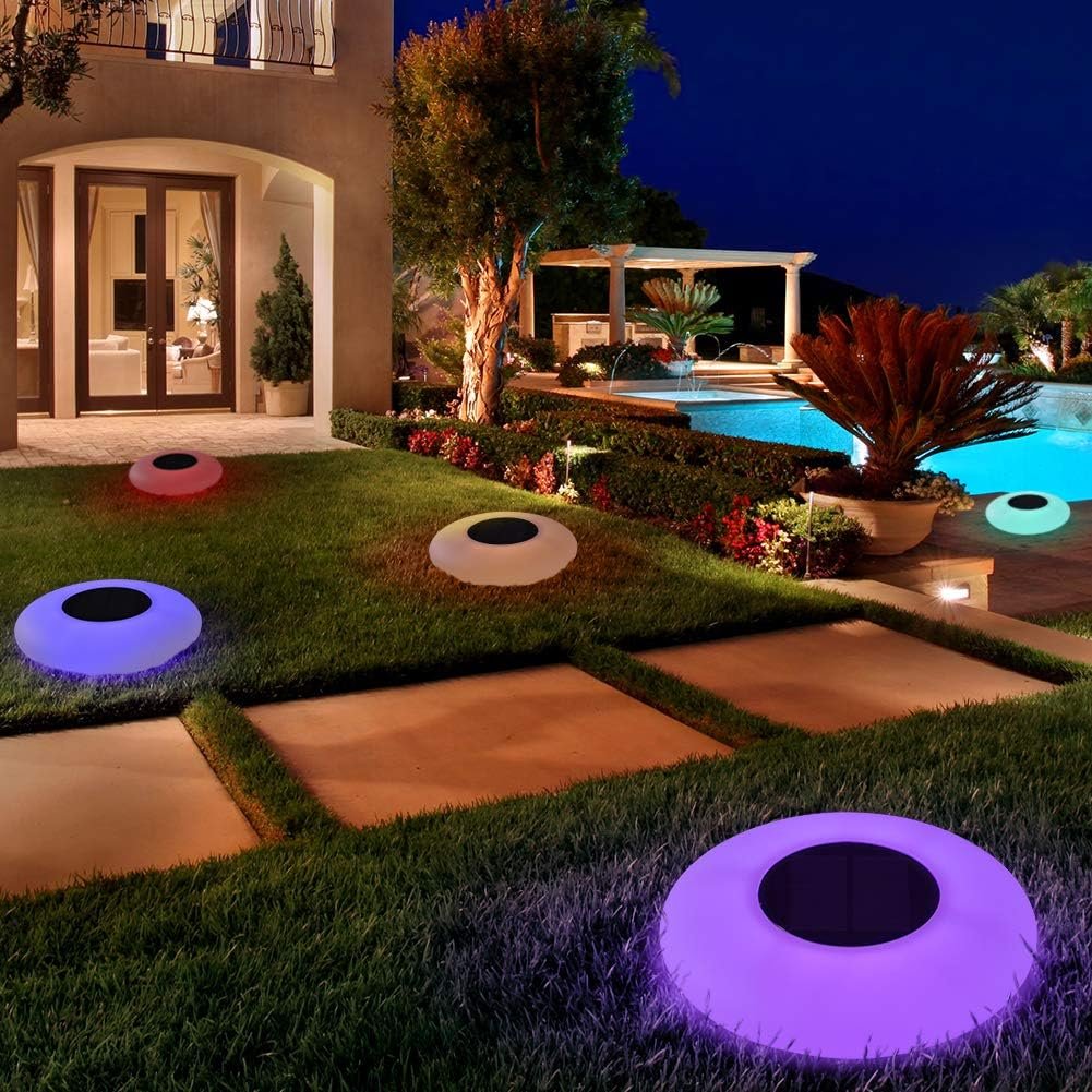 Multi RGB LED Solar Swimming Pool Light Atmosphere Inflatable Yard Lawn Patio Party Beach Outdoor Led Solar Floating Pool Lights