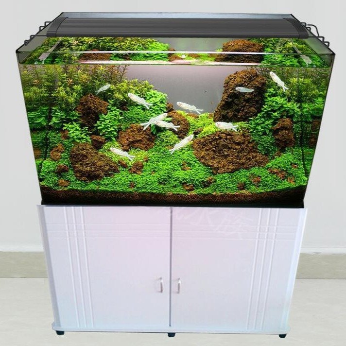 IP68 Waterproof Auto On Off Fish Tank Light LCD Monitor WRGB 24/7 Lighting Cycle LED Aquarium Light Full Spectrum