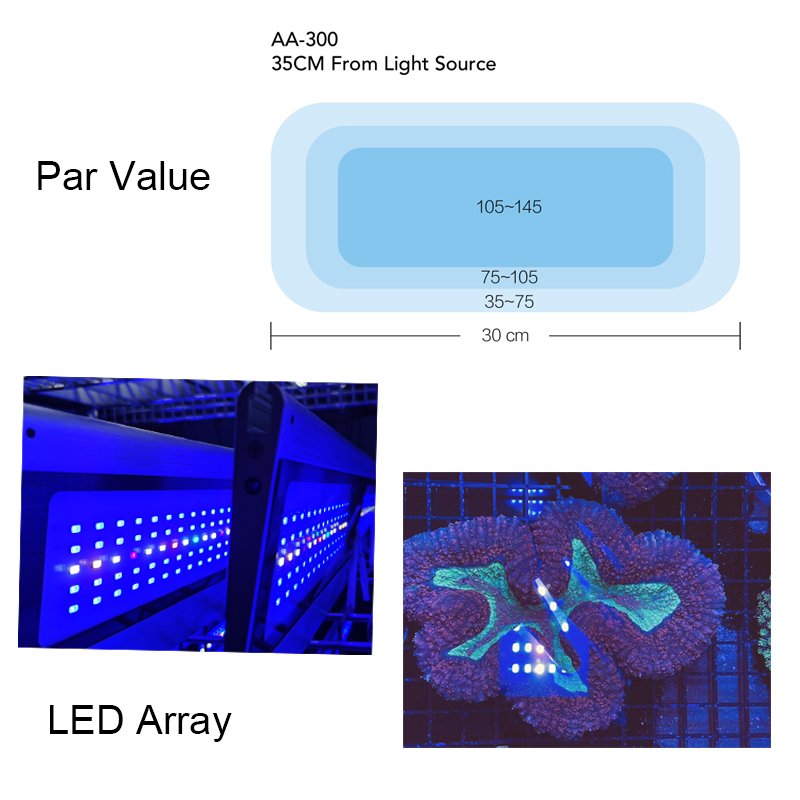 MICMOL top-selling Smart Reef led Aquarium Lights Adjustable Stand Marine Lights for 60-160cm Saltwater Aquarium