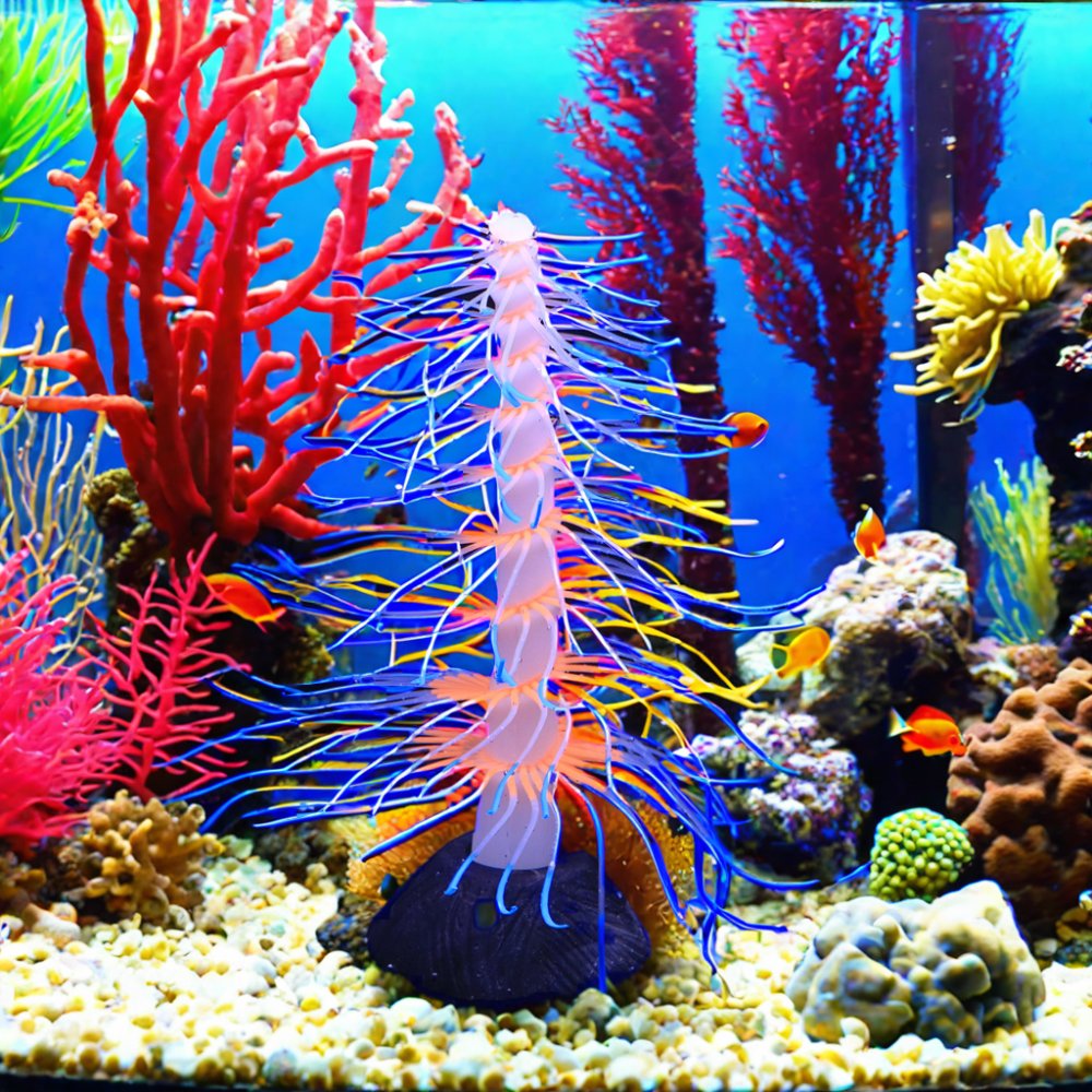 New aquarium aquascape soft silicone simulation coral Christmas tree simulation plants fish tank accessories