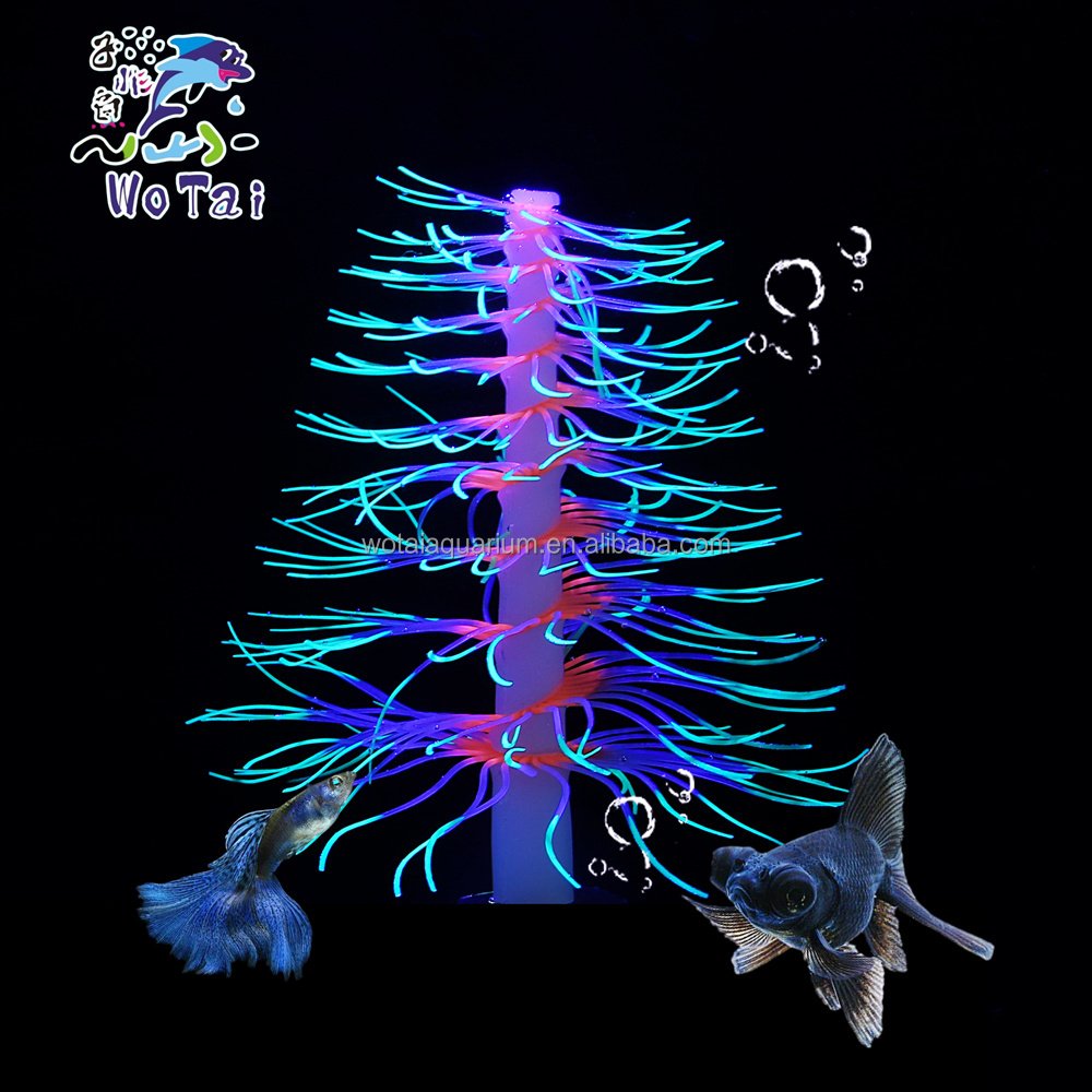 New aquarium aquascape soft silicone simulation coral Christmas tree simulation plants fish tank accessories