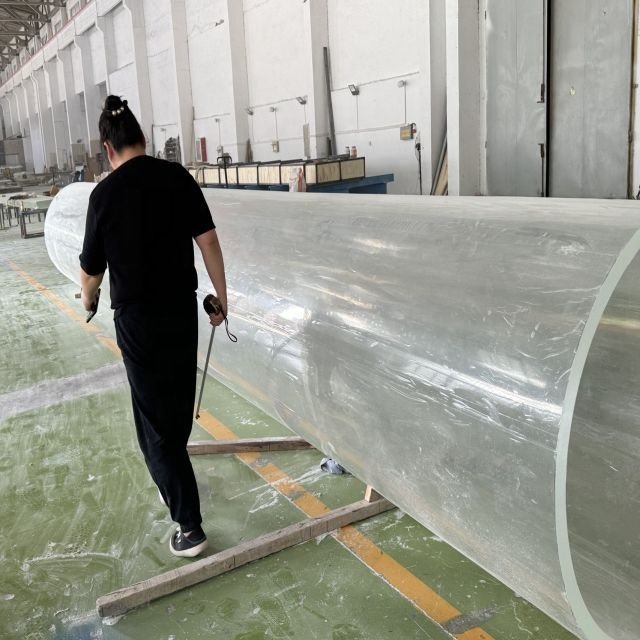 Customized 50mm Thick Acrylic Panels Water Tunnel Sheet for Aquariums