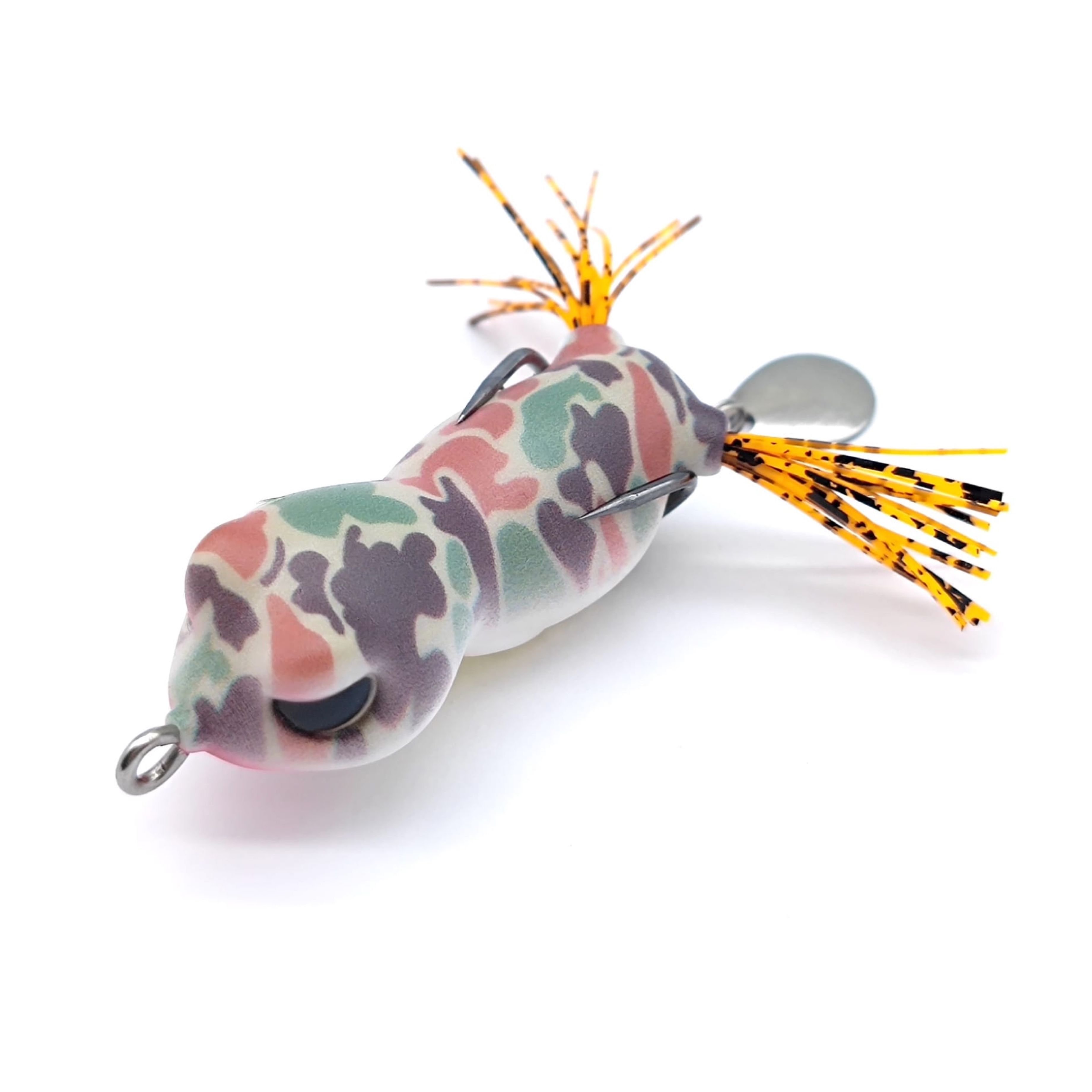 Popular Thunder Frog & Mud Frog Artificial Bait with Glimmering Blades - Powerful Fish Attractors for Anglers