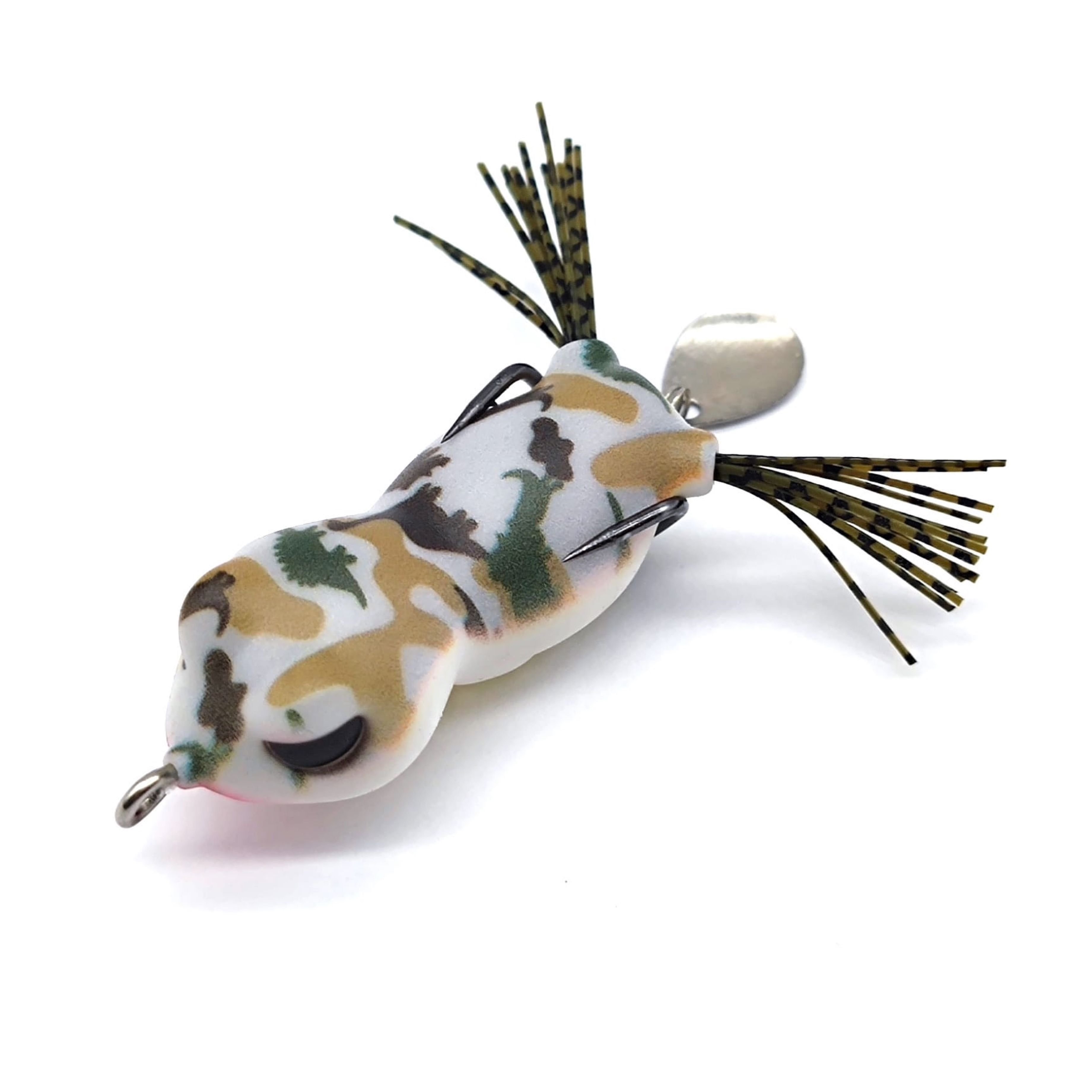 Popular Thunder Frog & Mud Frog Artificial Bait with Glimmering Blades - Powerful Fish Attractors for Anglers