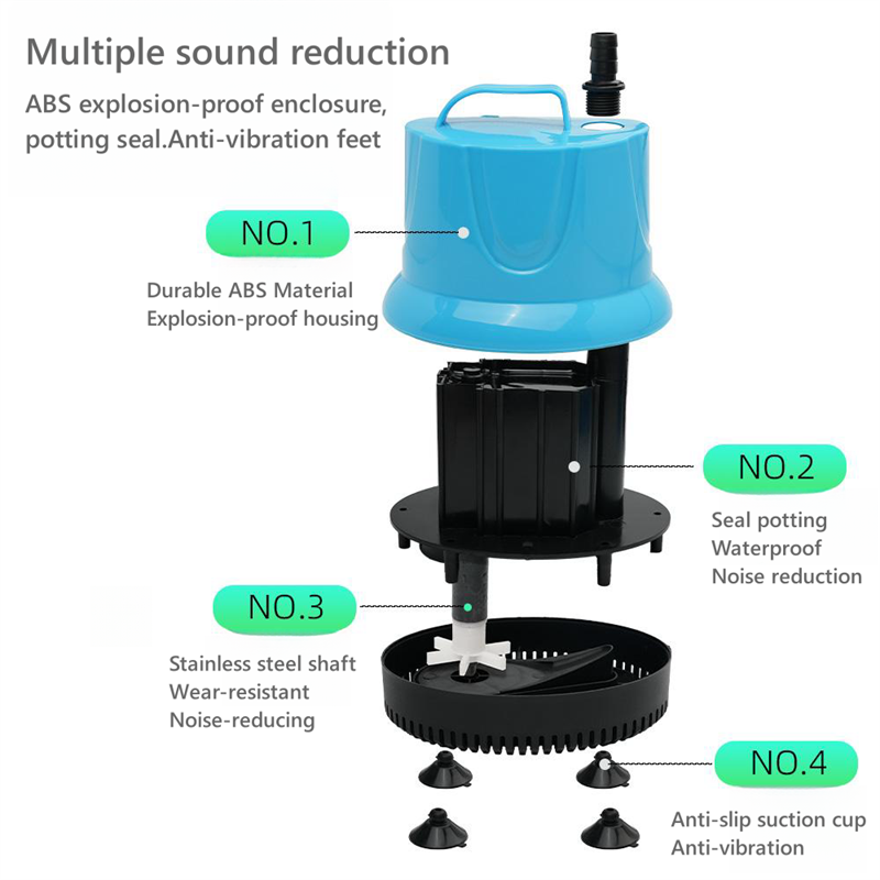 Wholesale 40W 2000LPH Electrical Aquarium Submersible Pump High Quality Air Cooler Pumps Hydroponic Suction Pump