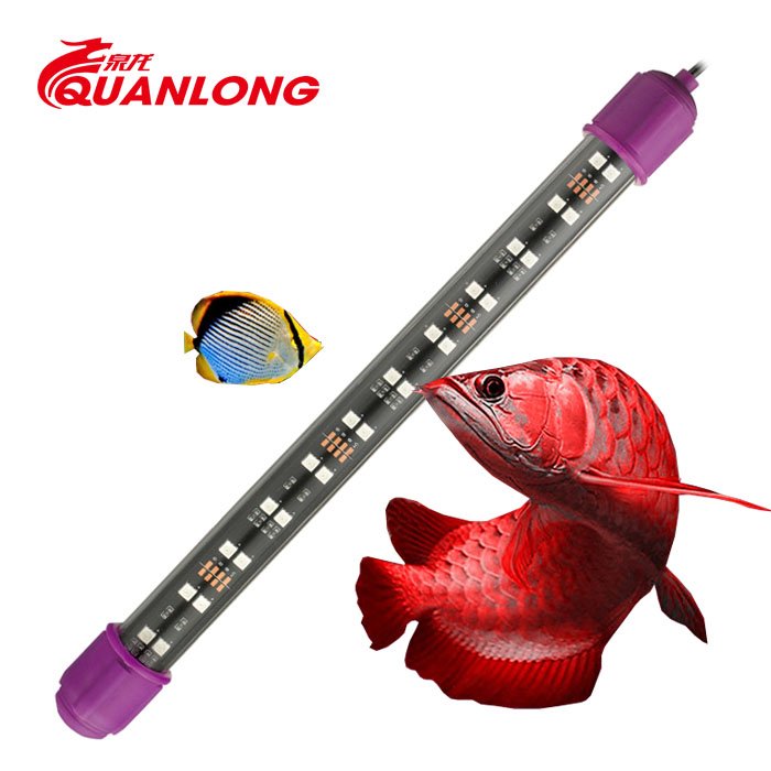Quanlong marine T8 led aquarium light submersible red arowana led light fish tank light aquarium lamp