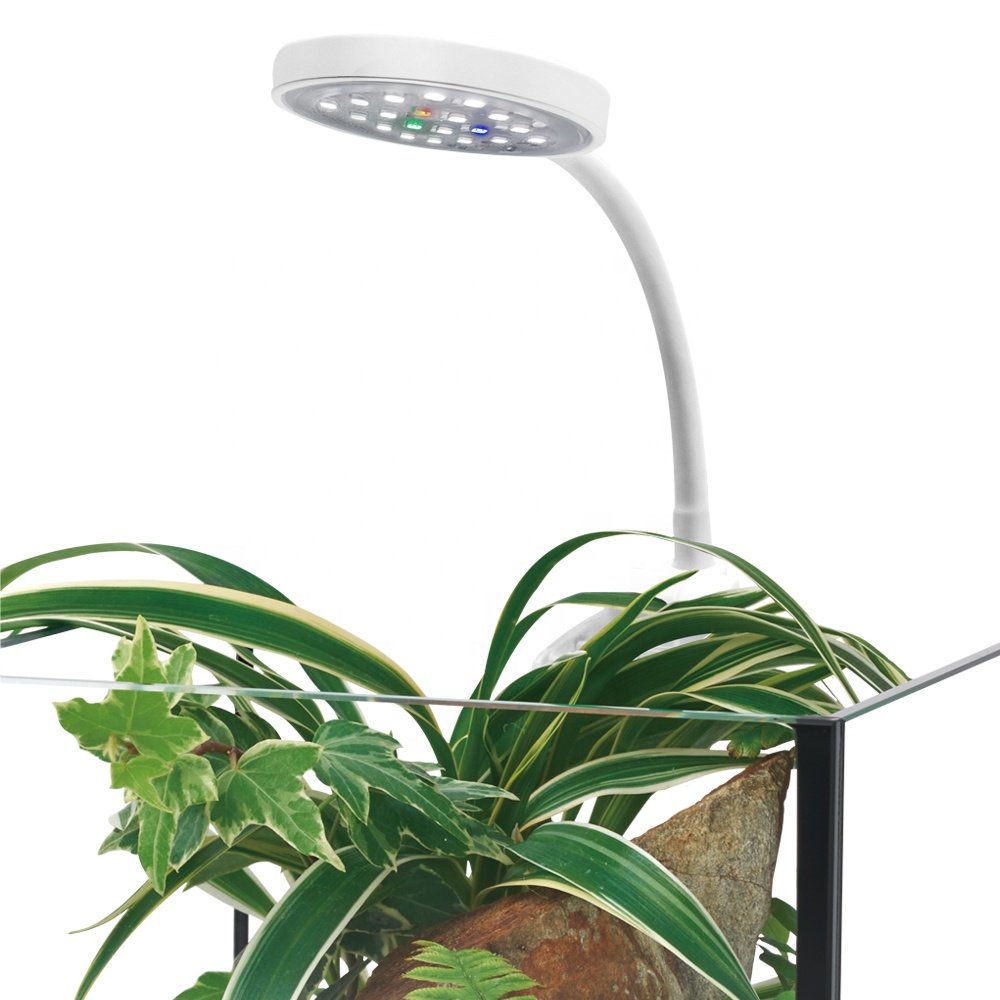 Custom 5v usb 5w clip on aquarium lights mini fish tank lighting freshwater plant moss algae grow aquarium led light