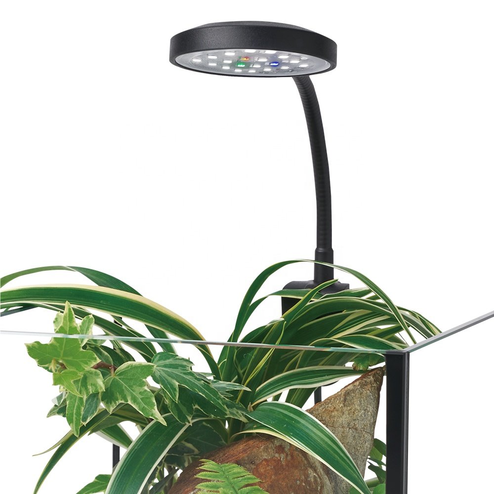 Custom 5v usb 5w clip on aquarium lights mini fish tank lighting freshwater plant moss algae grow aquarium led light