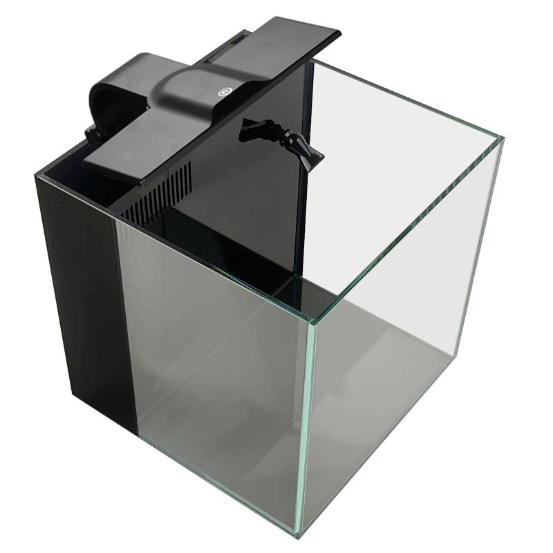 Multi-color optional glass coral fish tank, high-definition acrylic coral curved fish tank, plastic curved plant tank