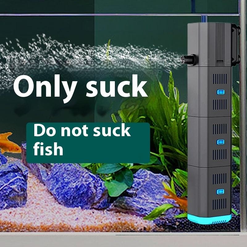 SUNSUN 6W 12W 23W New 3 in 1 Aquarium FIsh Tank Sponge Multifunction Internal Filter with oxygenation wave-making Water cycle