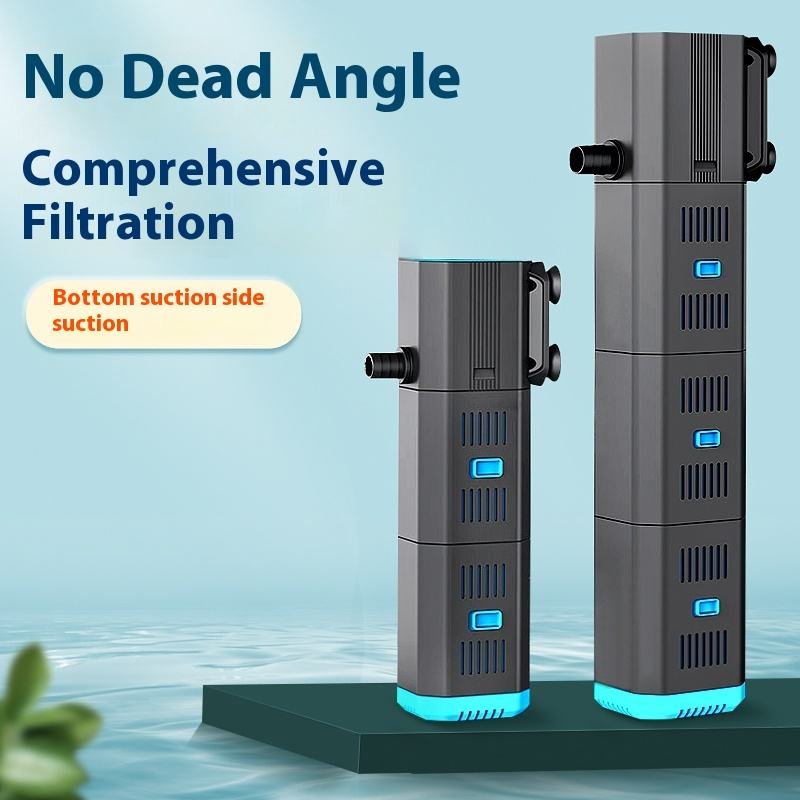 SUNSUN 6W 12W 23W New 3 in 1 Aquarium FIsh Tank Sponge Multifunction Internal Filter with oxygenation wave-making Water cycle