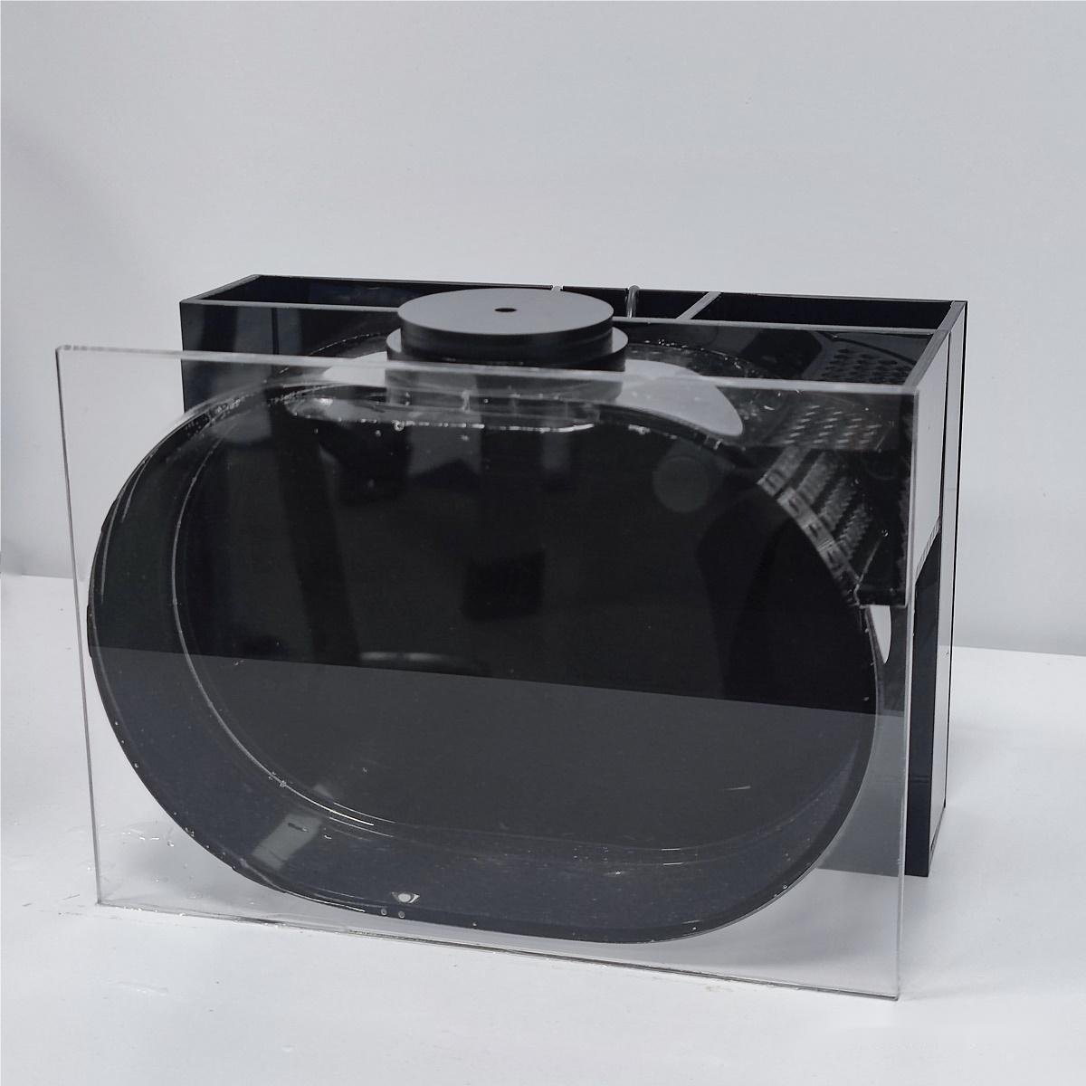 Discount OEM custom desktop acrylic aquarium 2.8L jellyfish tank Betta Fish tank USB power supply small fish tank