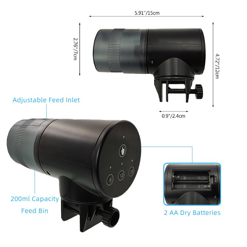 Wholesale Smart Plastic Timer Setting Fish Food Feeder Automat for Fish Turtle Tank