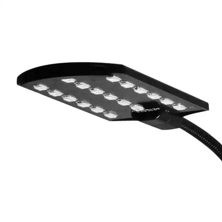 AST Fish tank LED clip light LED aquarium double head aquarium light x7 10w black us plug