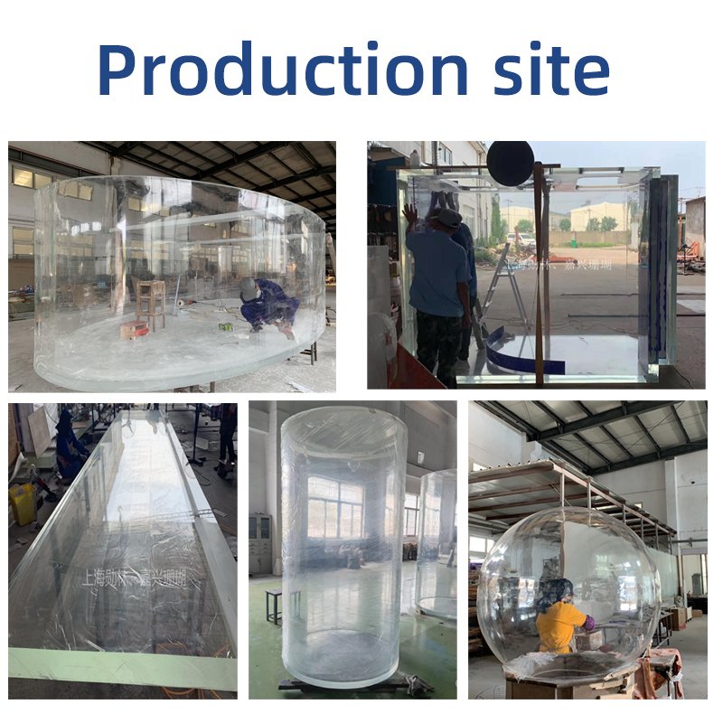 large Rectangular countertop acrylic 100gallon fish tank transparent cylindrical Glass acrylic fish tank aquarium acrylic sheet