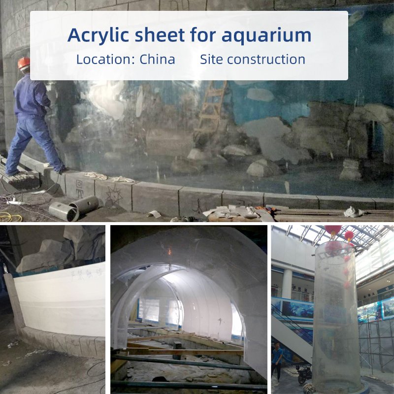 large Rectangular countertop acrylic 100gallon fish tank transparent cylindrical Glass acrylic fish tank aquarium acrylic sheet