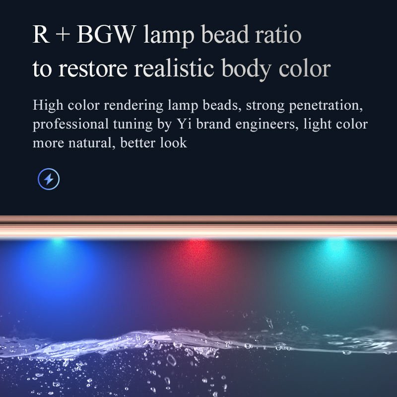Factory Cost Price Yee Fish Tank Light Aquarium Accessories Decoration Led Water Grass Light Wide Angle Waterproof Light