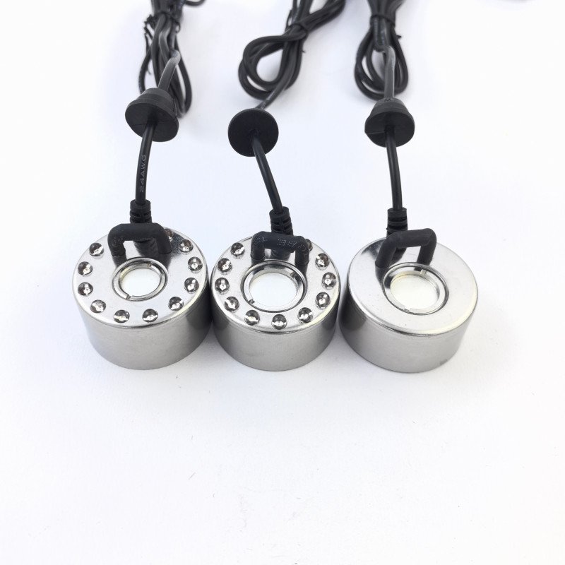 Heavy Fog 3 heads plastic Industrial Ultrasonic Humidifier Fogger Mist Maker with Led Lights for Garden Pond Landscape
