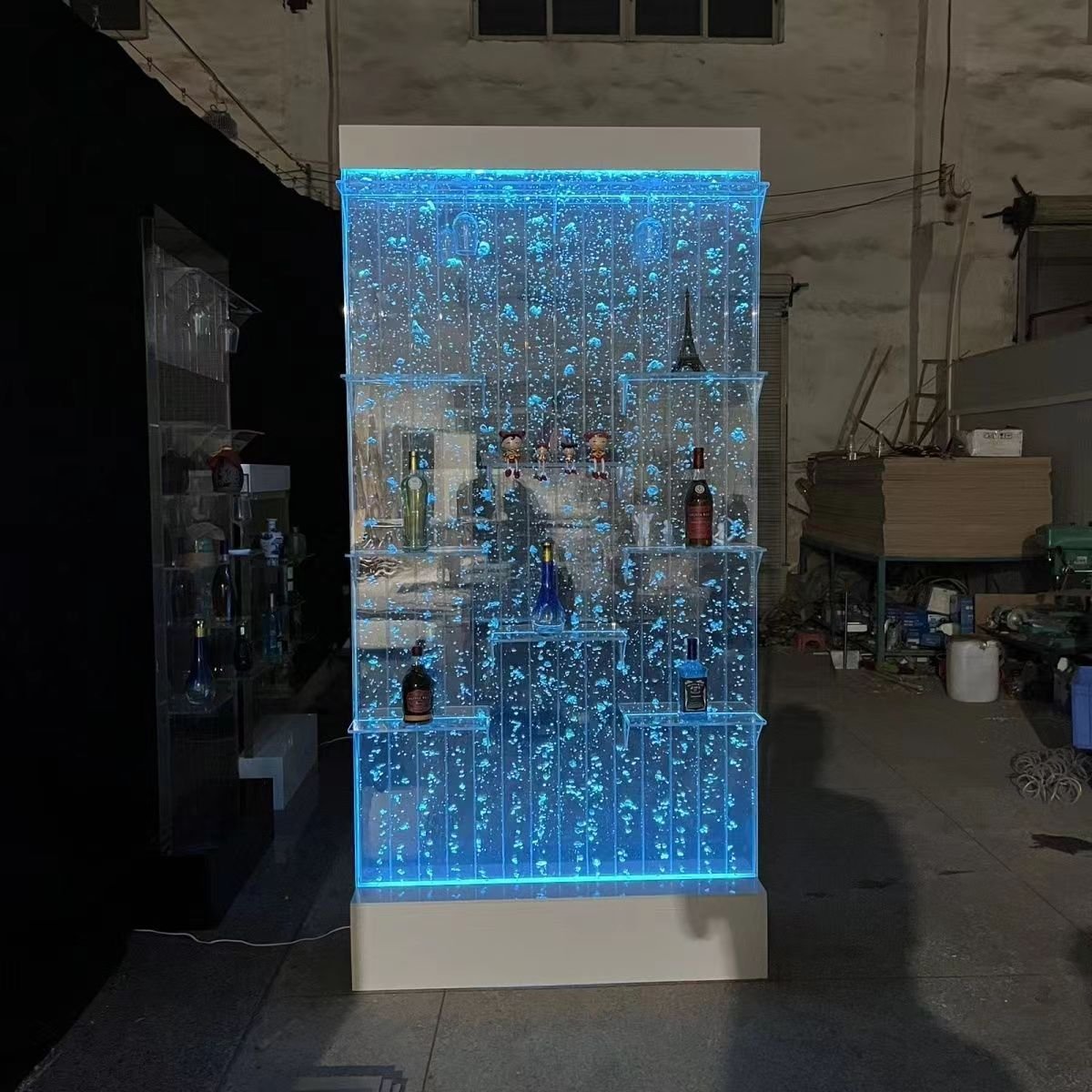 LED Colorful Indoor Bubble Panel Acrylic Outdoor Water Fountain Water Bubble Wall