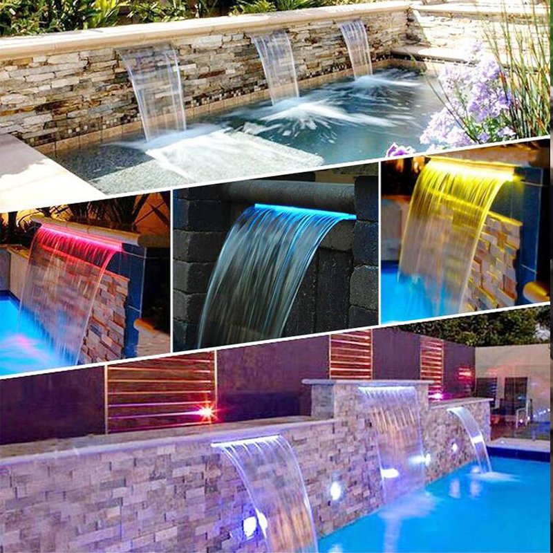 Stainless steel water wall outlet, water curtain wall, fountain, fish pond outlet, courtyard water flow tank