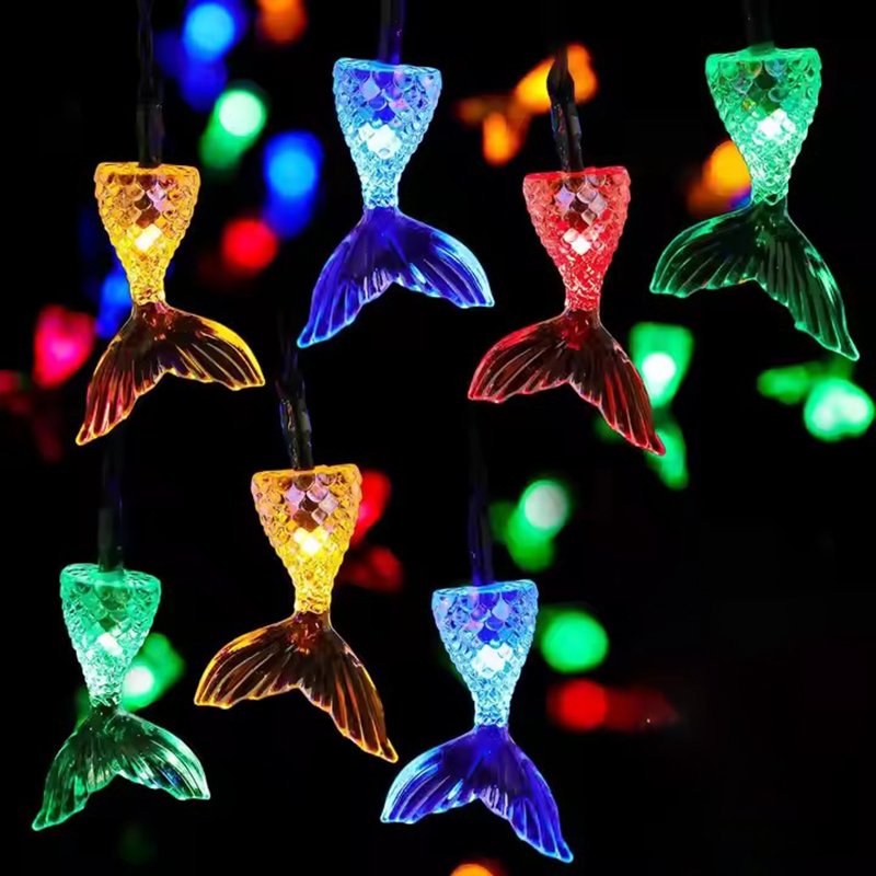 3AA Battery powered Aquarium Decoration Mermaid Tail Mermaid LED String Light