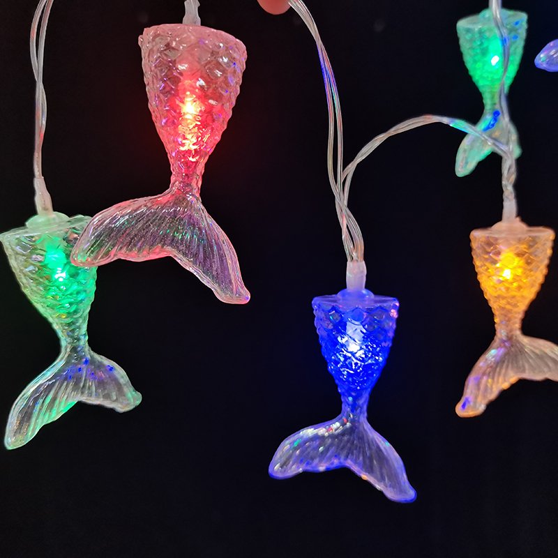 3AA Battery powered Aquarium Decoration Mermaid Tail Mermaid LED String Light