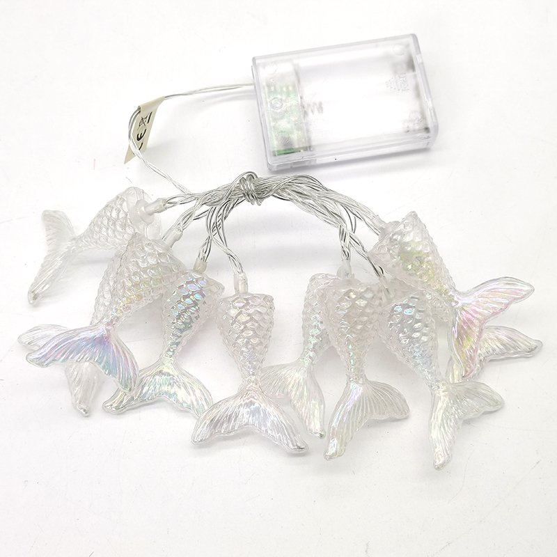 3AA Battery powered Aquarium Decoration Mermaid Tail Mermaid LED String Light