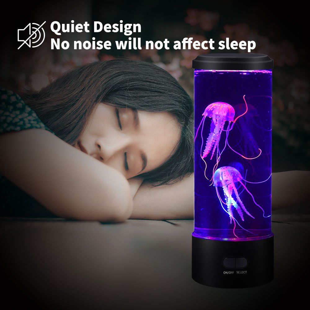 Custom Fantasy Jellyfish Lamp, RGB Changing Electric Round Jelly fish Aquarium Lava Lamp