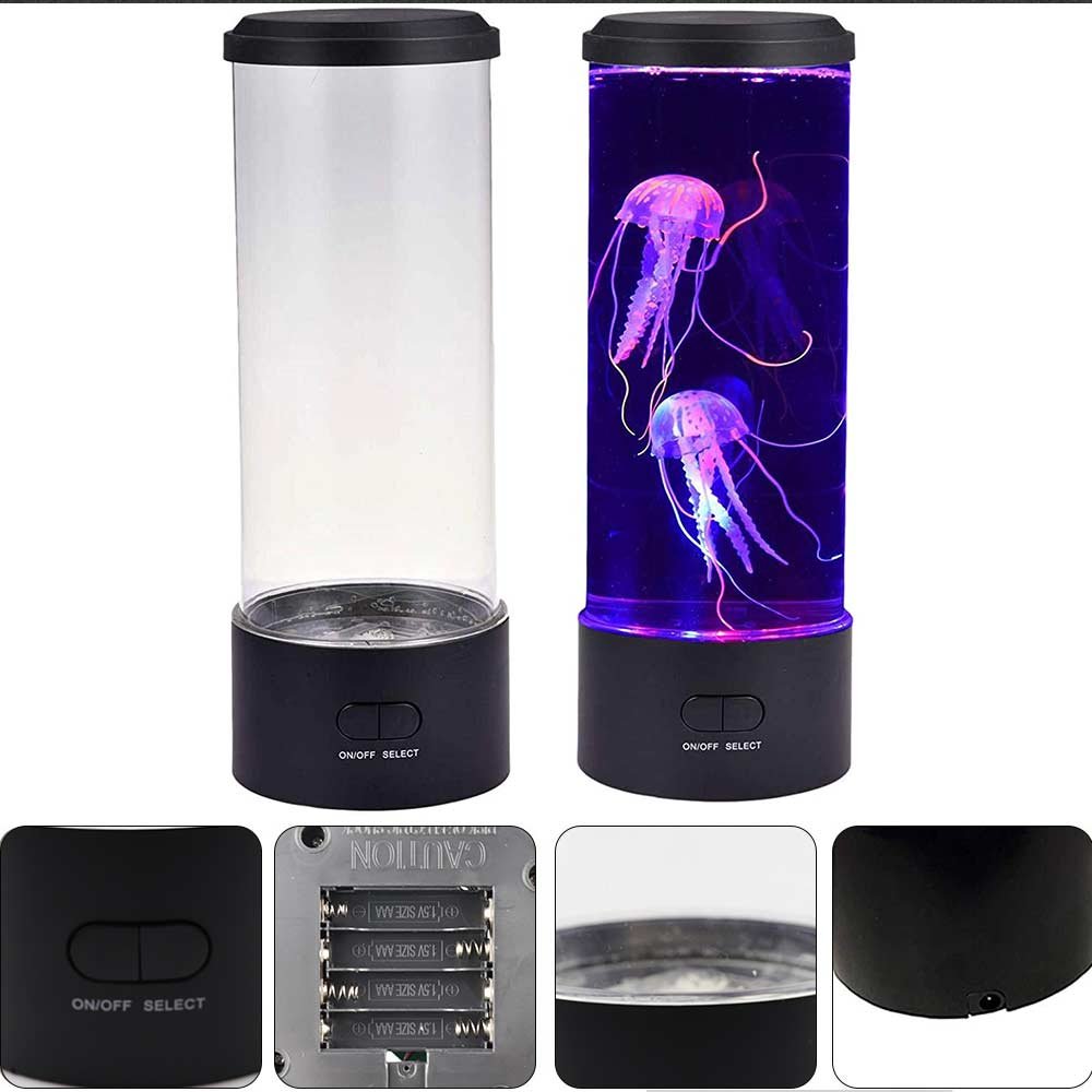 Custom Fantasy Jellyfish Lamp, RGB Changing Electric Round Jelly fish Aquarium Lava Lamp