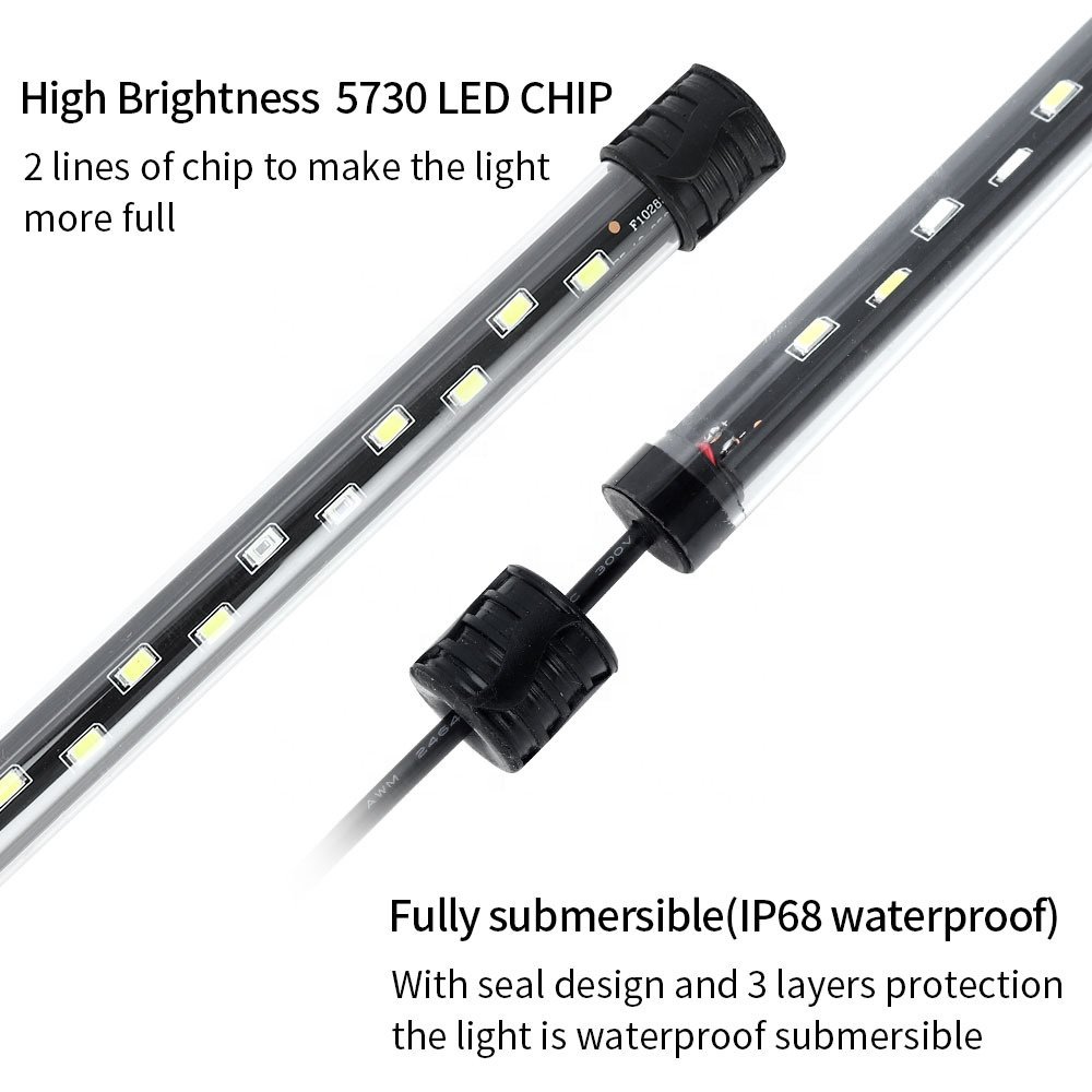 Aquarium Dimmable Plants Reef Bar lights Waterproof Marine Lighting Croal Reef Led Light For Aquascape Fish Tank