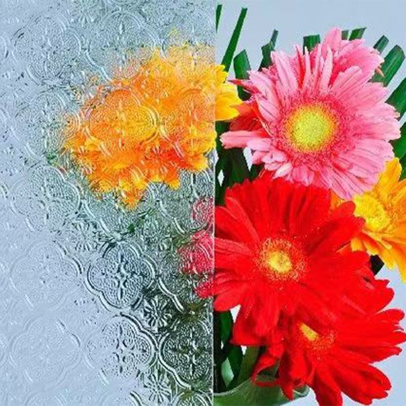 ripple house plant design direct customized patterns decorative glass clear window 3mm clear aquarium sheet glass