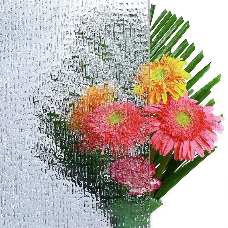 ripple house plant design direct customized patterns decorative glass clear window 3mm clear aquarium sheet glass