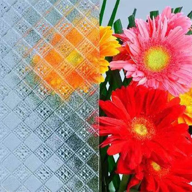 ripple house plant design direct customized patterns decorative glass clear window 3mm clear aquarium sheet glass