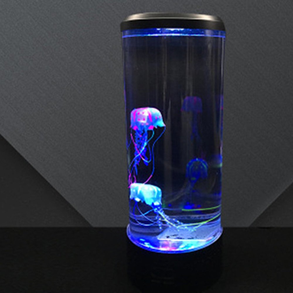 Jellyfish Lamp LED Fantasy Lava Lamp Synthetic Jelly Fish Tank Aquarium Mood Lamp