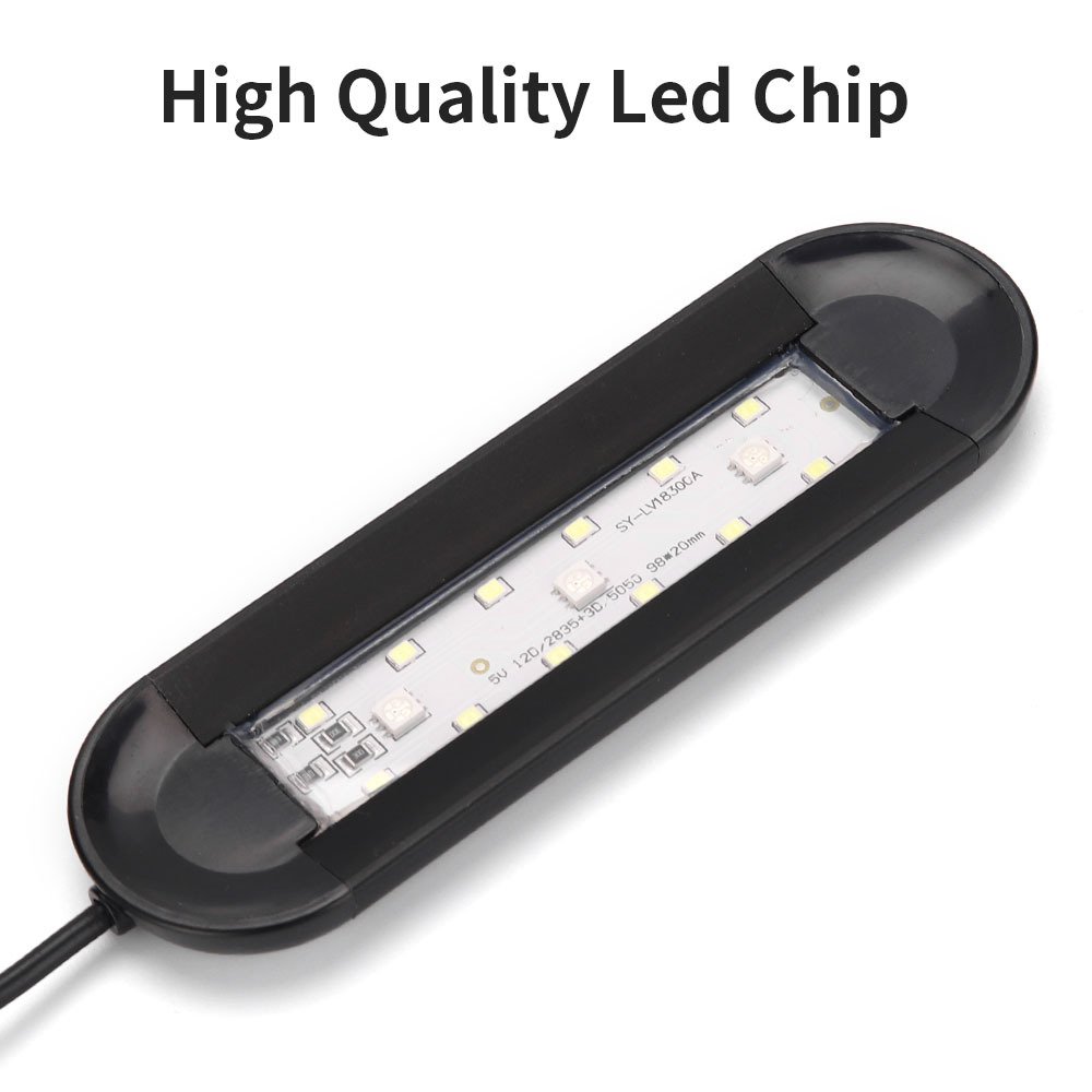 USB mini aquarium LED light clip on fish tank lighting small grass tank landscaping 14 colors for aquarium fish tanks