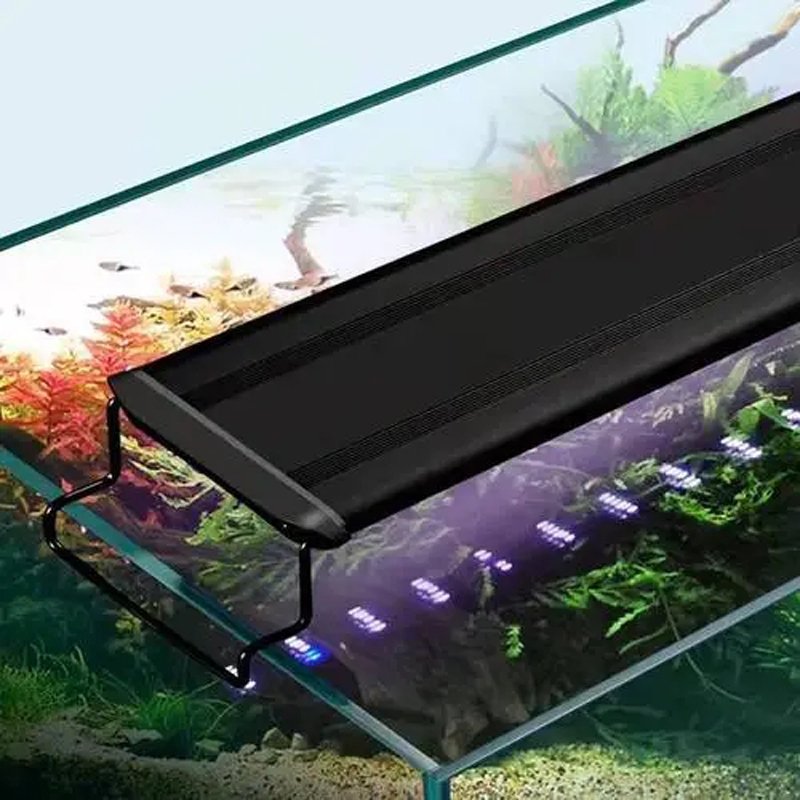 RGB Full Spectrum Dimmable LED Aquarium Light for Fish Tank Adjustable Brackets Timer Multi-Color White Emitting lighting