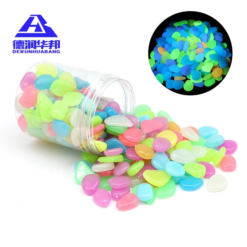 Wholesale Luminous Stones Glowin the dark Glowing Pebbles Paving for Landscaping park aquarium decoration