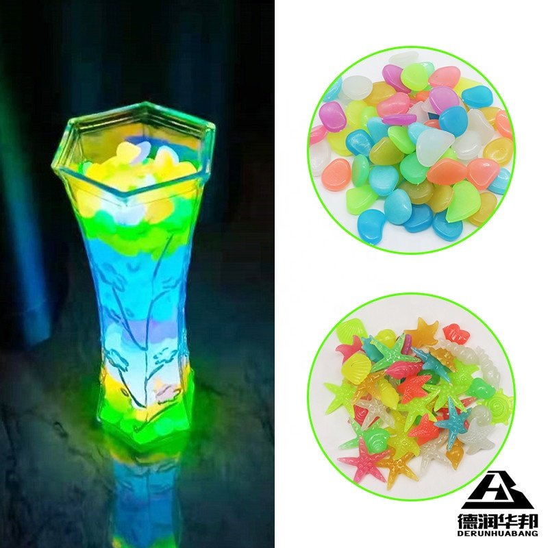 Wholesale Luminous Stones Glowin the dark Glowing Pebbles Paving for Landscaping park aquarium decoration