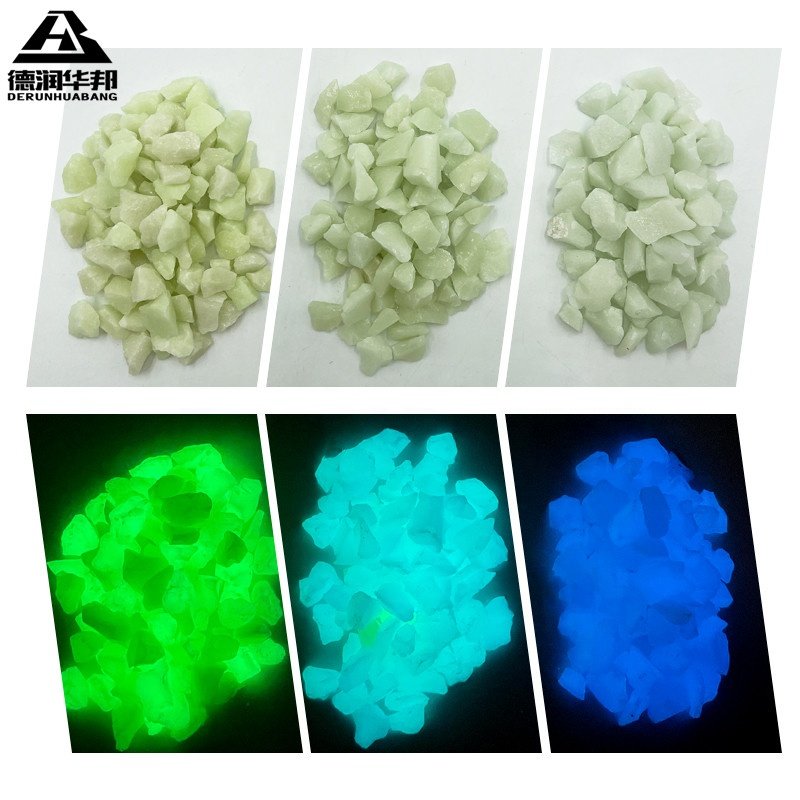 Wholesale Luminous Stones Glowin the dark Glowing Pebbles Paving for Landscaping park aquarium decoration