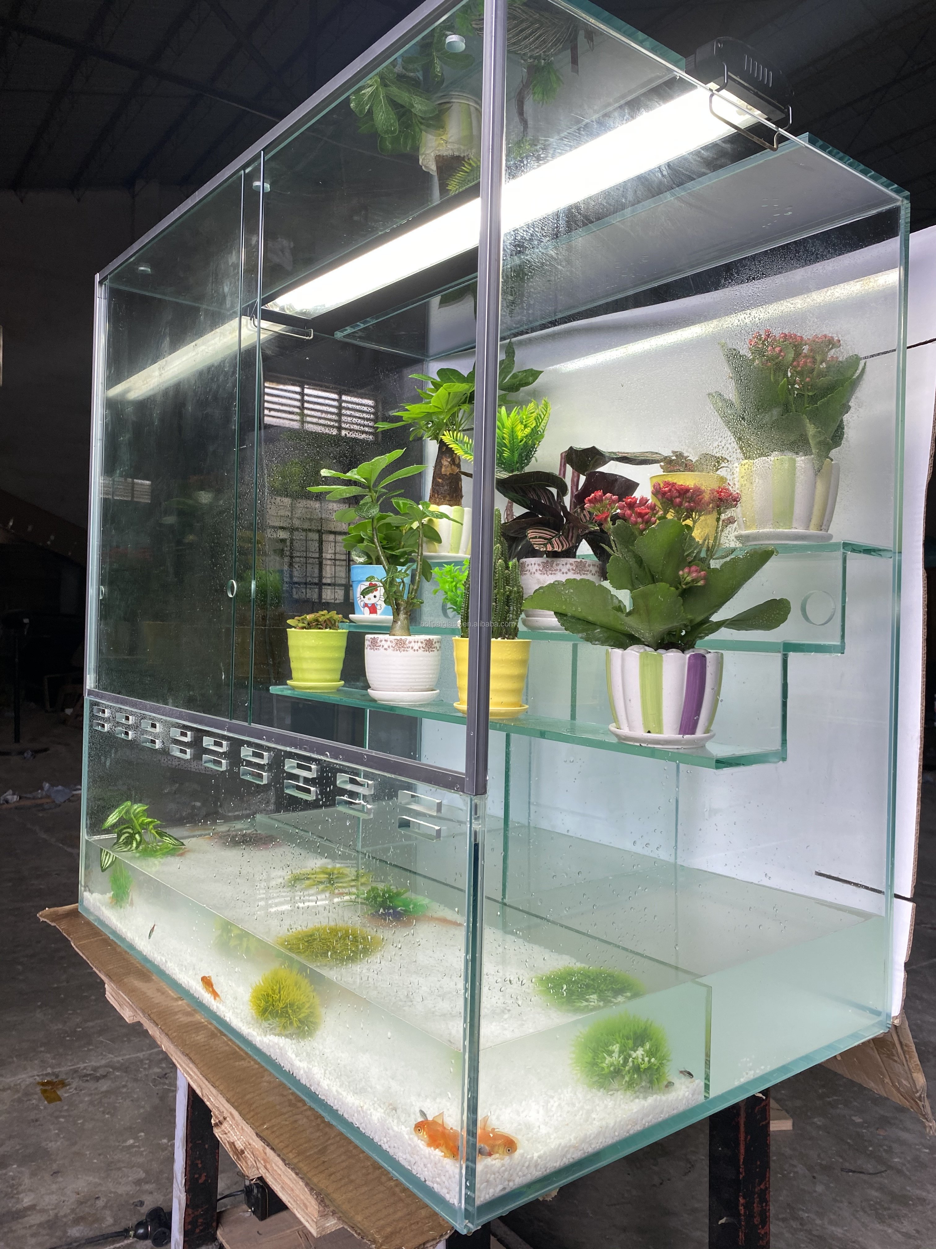 Ultra clear fish tank 30 gallon aquarium fish tank filter system for home decoration