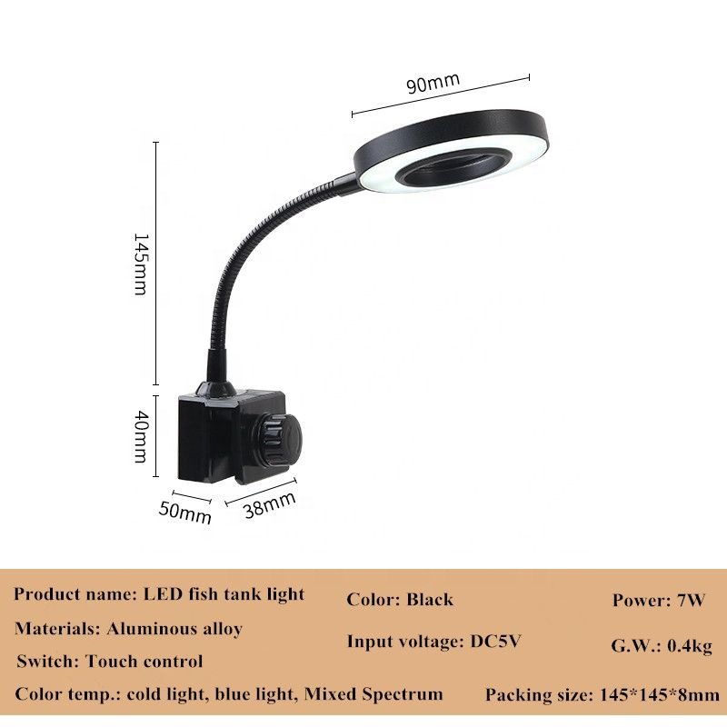 Fish tank aquarium lamp lighting marine plants moss coral tank LED waterproof aquarium lamp customization