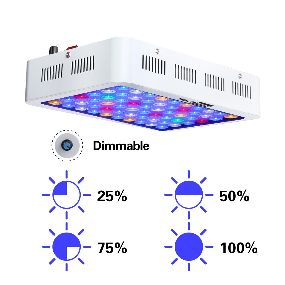 180W Dimmable Led Aquarium Light Full Spectrum For Coral Reef Light Tanks And Aquariums Accessories Fishbowl Fish Tank Lights