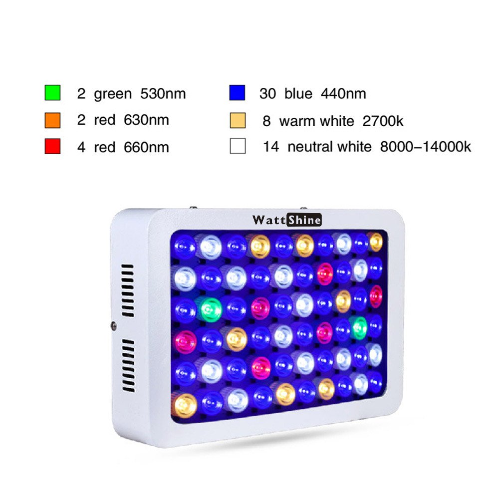 180W Dimmable Led Aquarium Light Full Spectrum For Coral Reef Light Tanks And Aquariums Accessories Fishbowl Fish Tank Lights