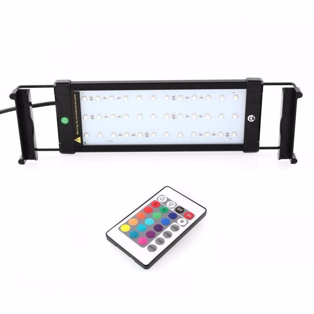 Distributor Fish Accessories Aquarium Decoration LED Light Remote Control WRGB Aquarium Light for Freshwater Tank Aquatic Plants